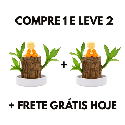 Madeira Brasil Planta da Sorte + Monge de Brinde (COMPRE 1 LEVE 2)