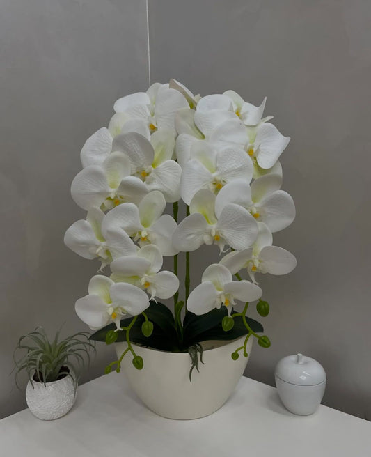 Orquídea Artificial com Jarro - 59cm