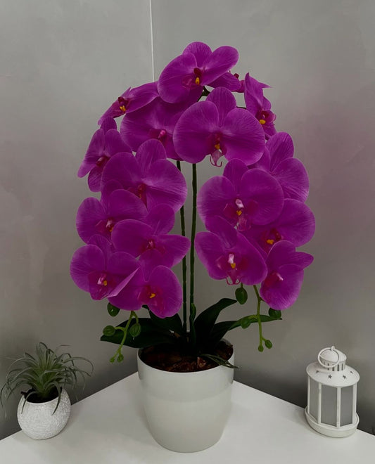 Orquídea Artificial com Jarro - 59cm