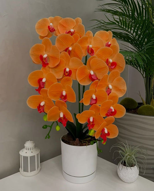 Orquídea Artificial com Jarro - 59cm