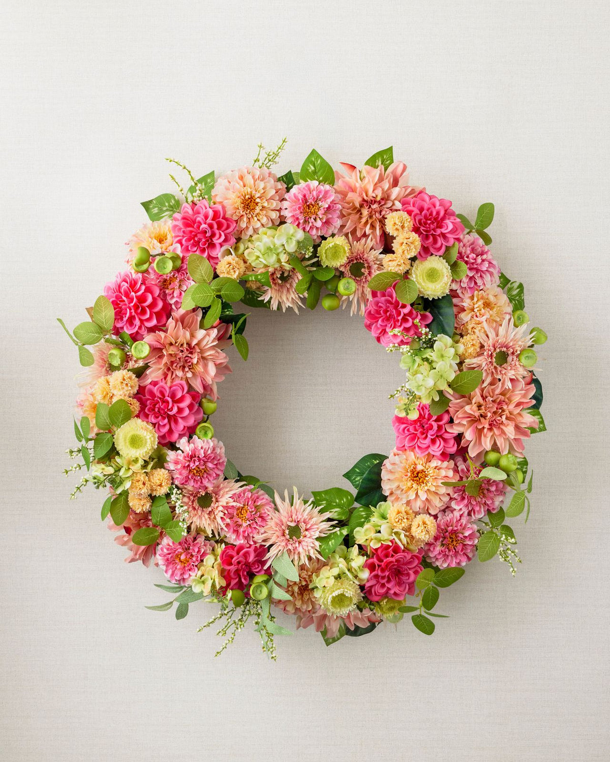 Guirlanda com flores artificiais 60cm