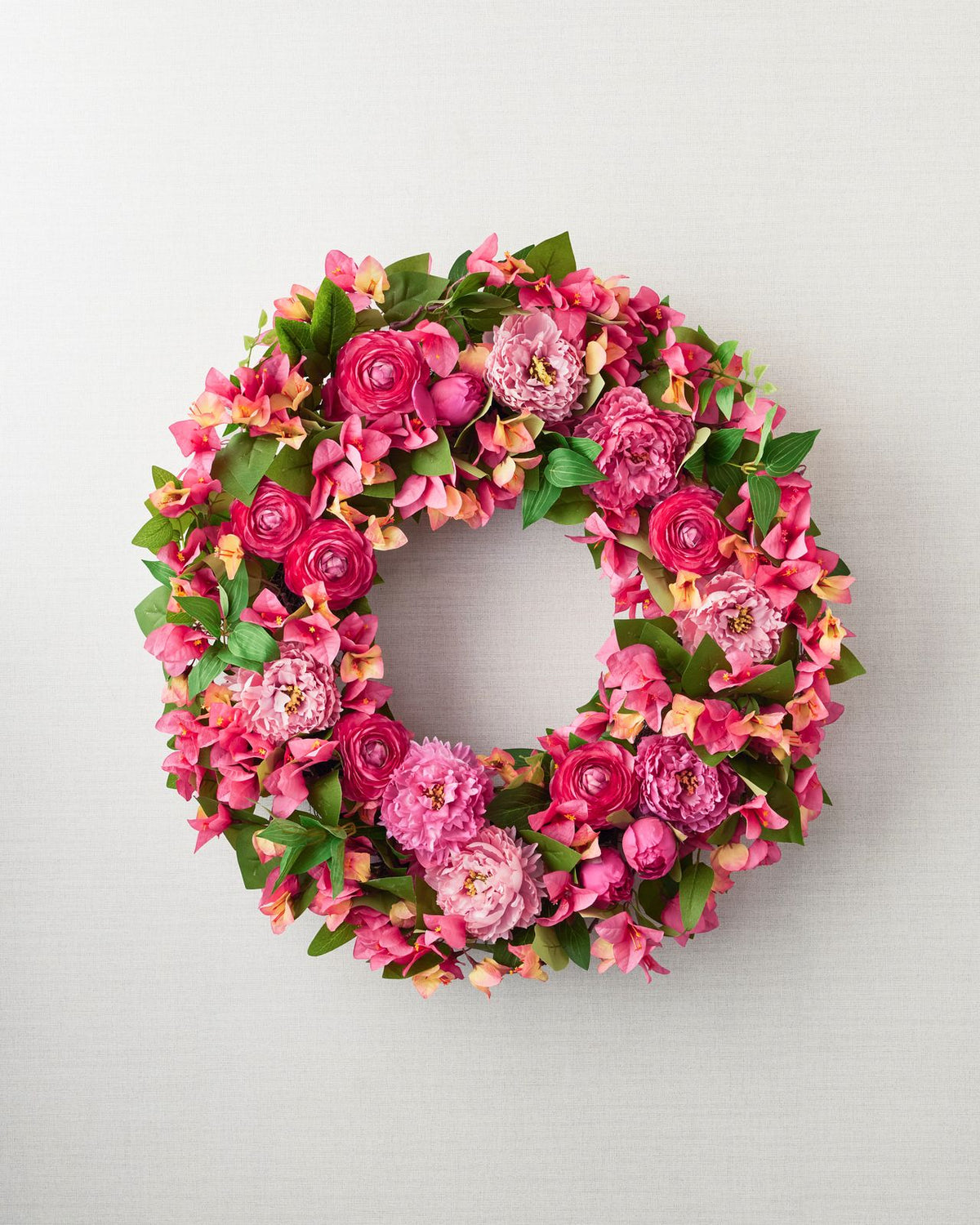 Guirlanda com flores artificiais 60cm